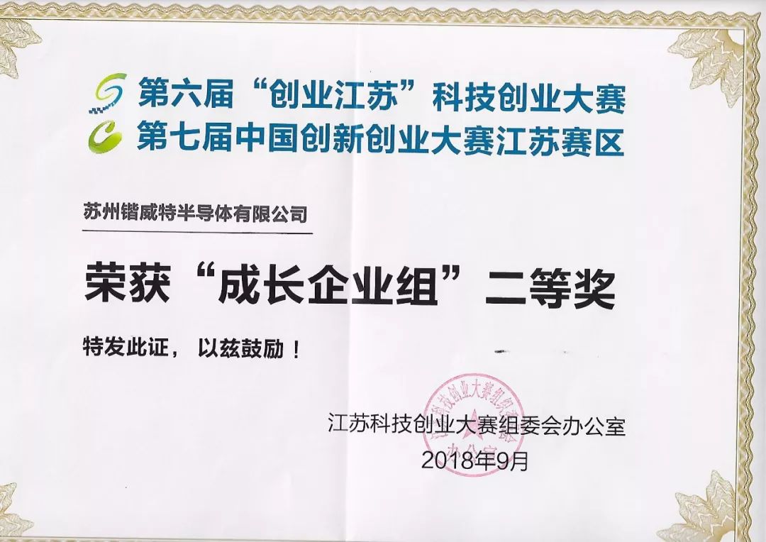 江苏省民营科技企业奖励